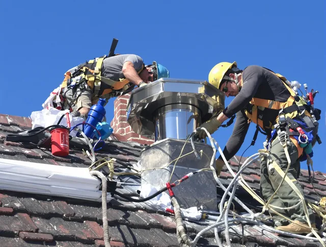 Protective chimney cap installed by Pico Rivera Chimney Sweep in Pico Rivera, CA