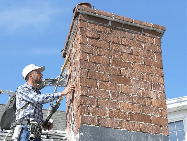 Brickwork for a chimney rebuild by Pico Rivera Chimney Sweep in Pico Rivera, CA