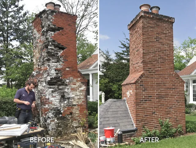 Pico Rivera Chimney Sweep performing a full chimney restoration in Pico Rivera, CA