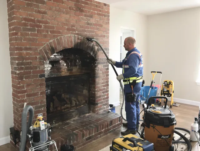 Pico Rivera Chimney Sweep expert performing detailed chimney sweep in Pico Rivera, CA