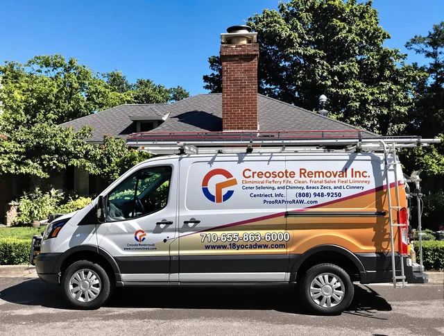Pico Rivera Chimney Sweep technician removing creosote safely in Pico Rivera, CA