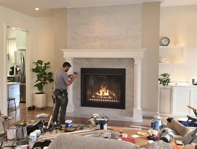Newly installed fireplace by Pico Rivera Chimney Sweep in Pico Rivera, CA