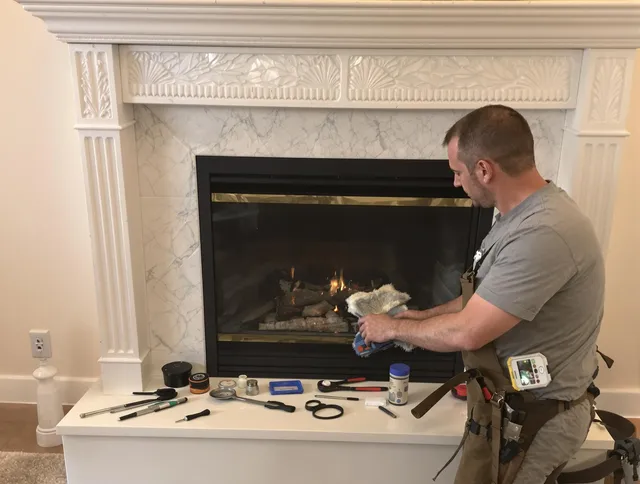 Pico Rivera Chimney Sweep performing fireplace maintenance in Pico Rivera, CA